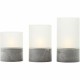 LED Свещ Brilliant Сив Пластмаса