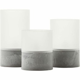 LED Свещ Brilliant Сив Пластмаса