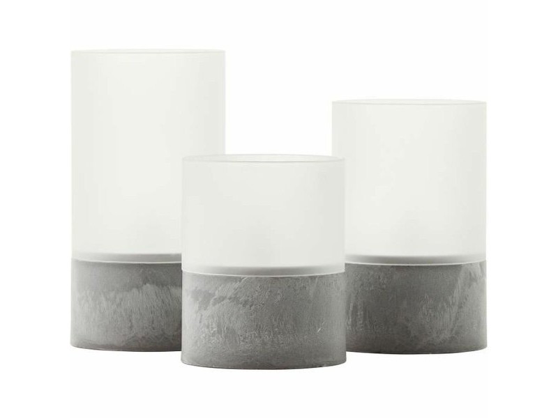 LED Свещ Brilliant Сив Пластмаса