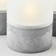 LED Свещ Brilliant Сив Пластмаса