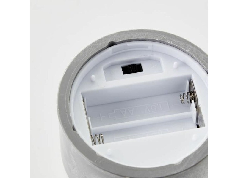 LED Свещ Brilliant Сив Пластмаса