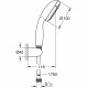 Слушалка за душ с маркуч за насочване на струята Grohe 26198000 1 Позиция