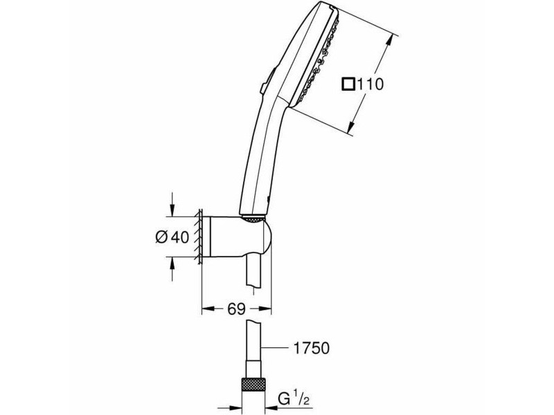 Душ Слушалка Grohe Пластмаса