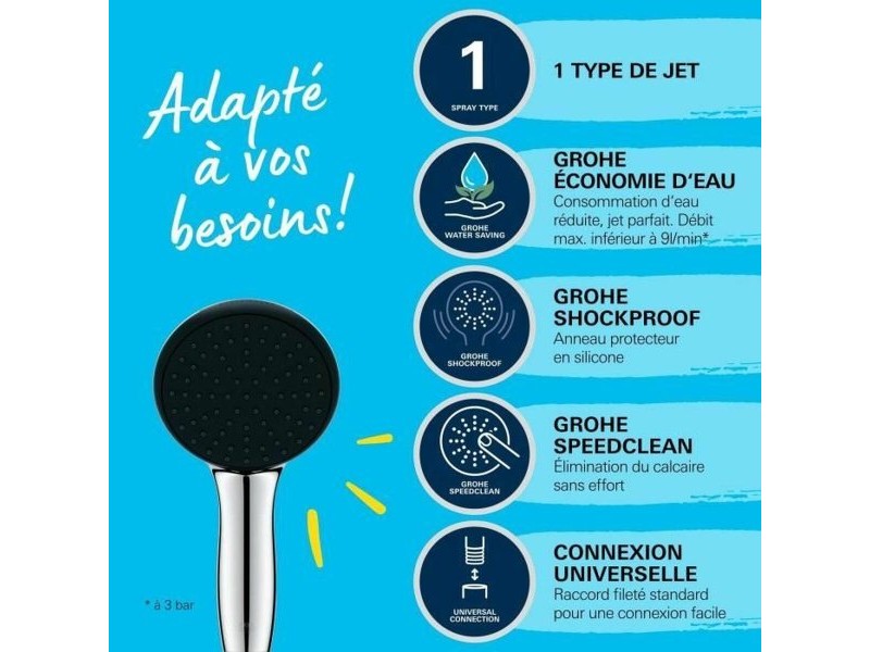 Душ Слушалка Grohe Пластмаса