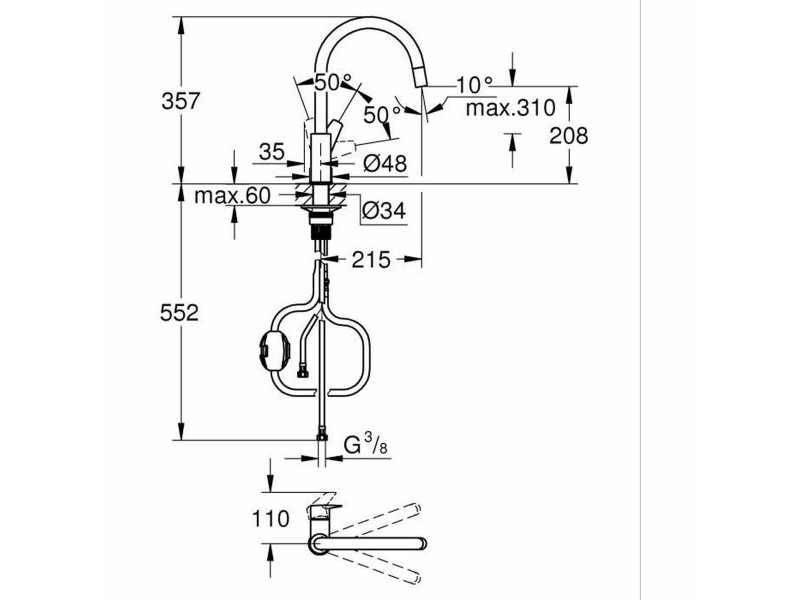 Смесител Grohe Start Edge