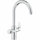 Kitchen Tap Grohe  Blue Pure StartCurve Метал C форма