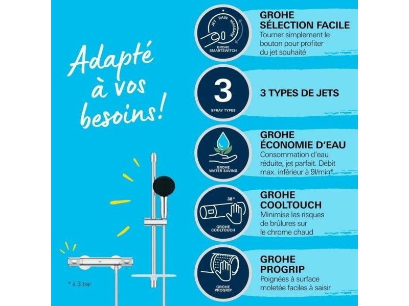 Душ Колона Grohe Precision Feel Пластмаса