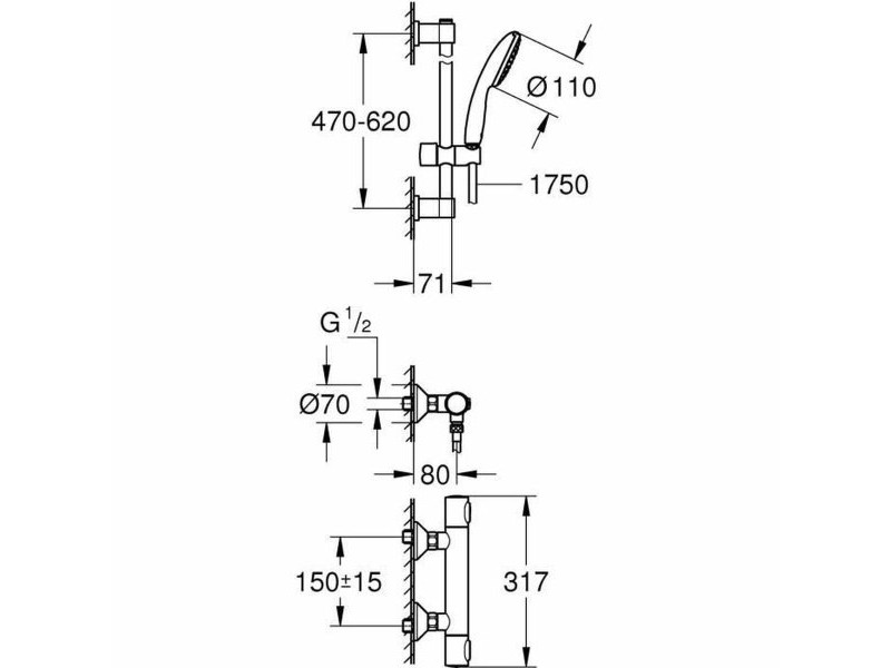 Кран Grohe Пластмаса