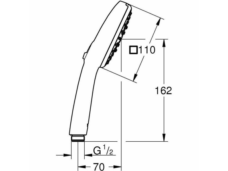 Душ Слушалка Grohe ABS Пластмаса