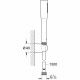 Слушалка за душ с маркуч за насочване на струята Grohe Vitalio Get Stick 27459000 Хромирано 150 cm 1 Позиция