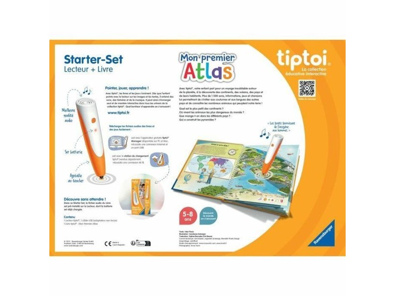 Образователна Игра Ravensburger tiptoi® Starter Atlas 4005556001774 (FR)