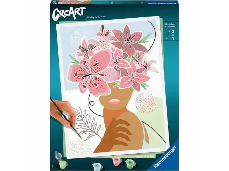 Занаятчийска игра Ravensburger Flowers on My Mind Многоцветен Картон Занаятчийска игра Ravensburger Flowers on My Mind Многоцветен Картон