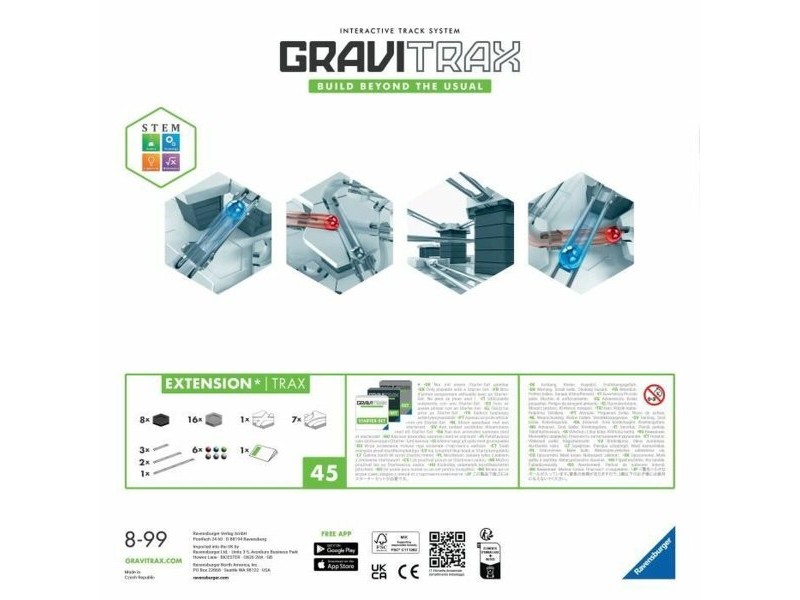 Настолна игра Ravensburger GraviTrax Set d'Extension Trax / Rails - 224142
