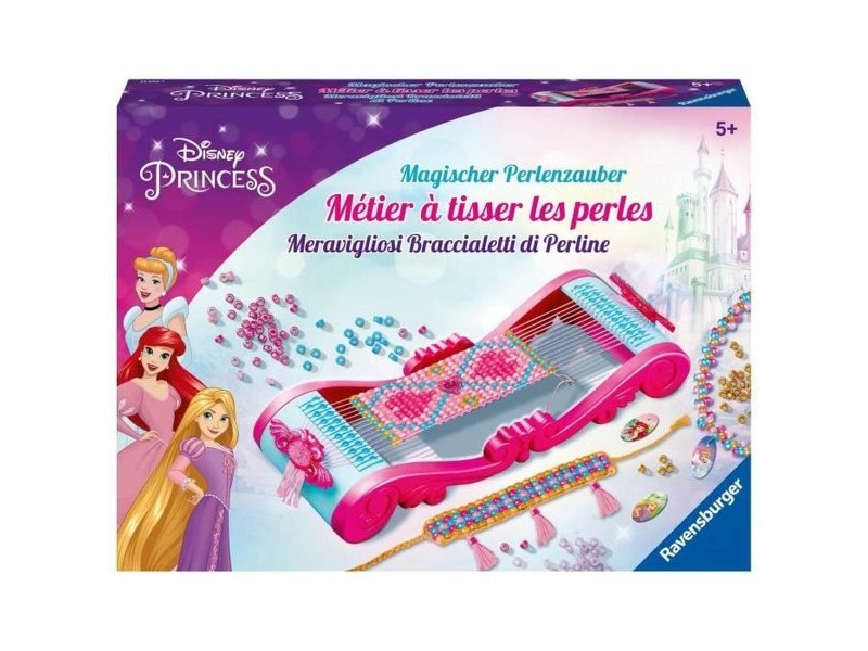 Комплект за Правене на Гривна и Огърлица Ravensburger Disney Princesses loom Fashion creation Пластмаса