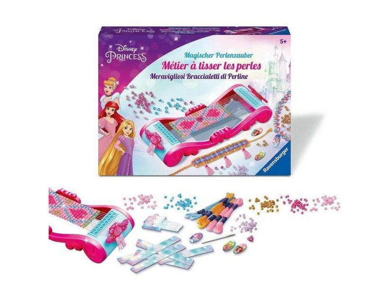Комплект за Правене на Гривна и Огърлица Ravensburger Disney Princesses loom Fashion creation Пластмаса
