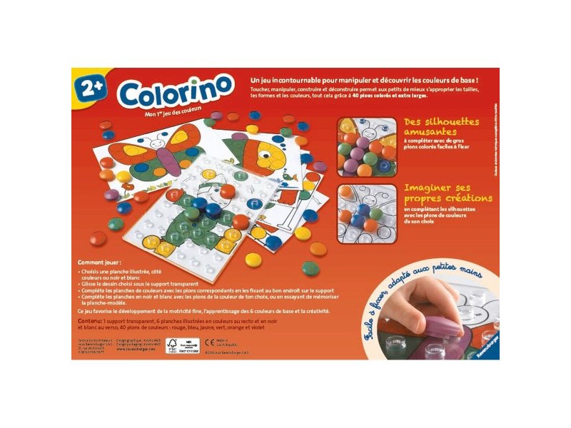 Игра Възпитание на Деца Ravensburger Colorino Многоцветен (френски) (FR) Игра Възпитание на Деца Ravensburger Colorino Многоцветен (френски) (FR)