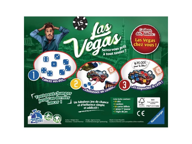 Настолна игра Ravensburger Las Vegas FR (френски) Настолна игра Ravensburger Las Vegas FR (френски)
