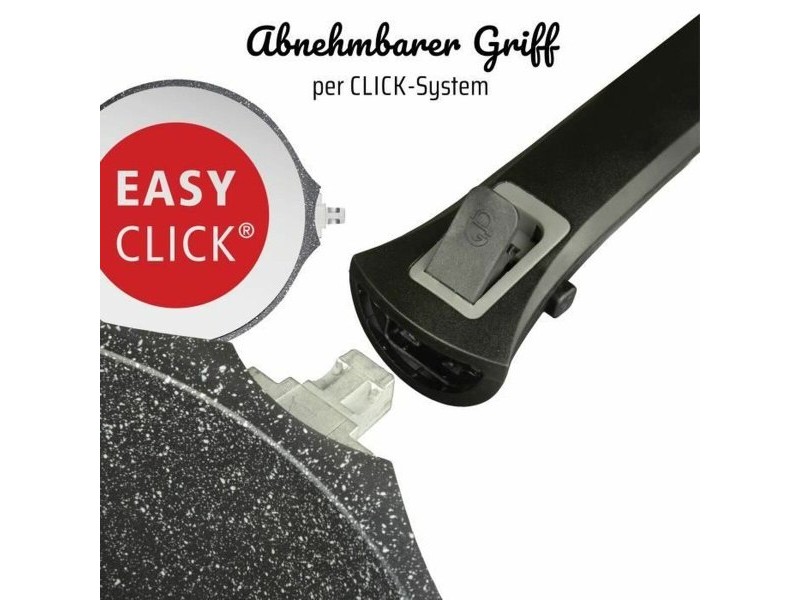 Тиган GSW Easy Click Черен Алуминий Ø 28 cm 28 cm