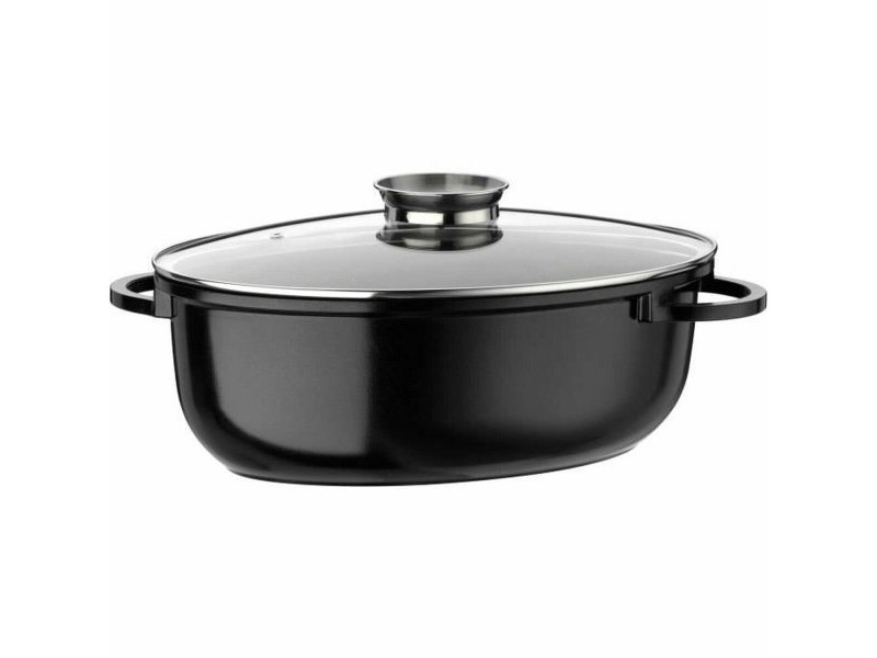 Касерола с Капак GSW 410571 Черен Алуминий 8,5 L