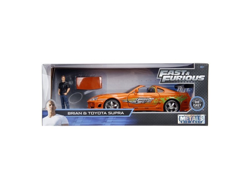 Playset Fast & Furious Brian & Toyota Supra 2 Части