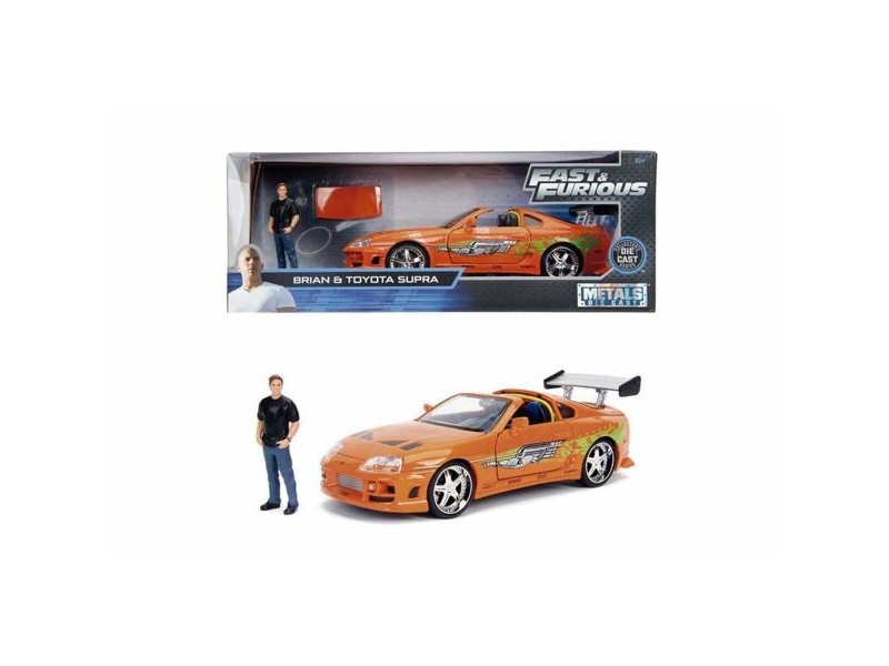 Playset Fast & Furious Brian & Toyota Supra 2 Части