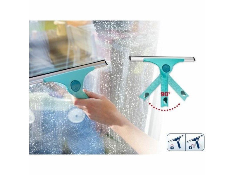Уред за почистване на прозорци Leifheit Pro Reach 51425 M 28 cm Пластмаса цвят тюркоаз