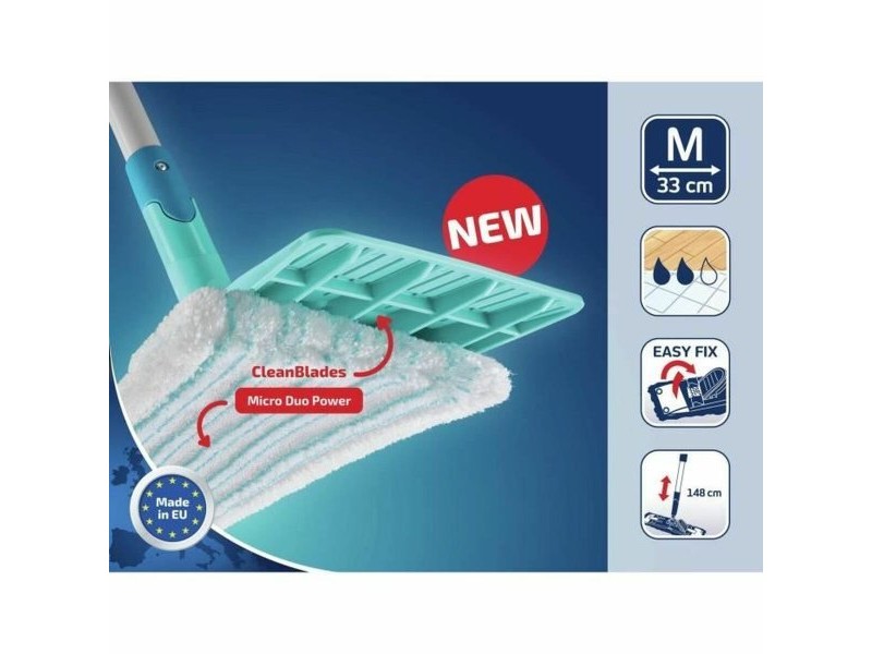 Mop with Bucket Leifheit PowerClean цвят тюркоаз