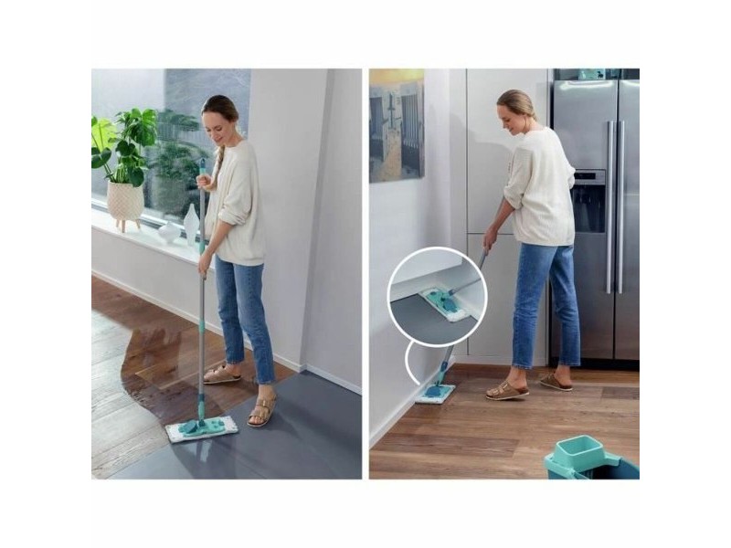 Mop with Bucket Leifheit PowerClean цвят тюркоаз