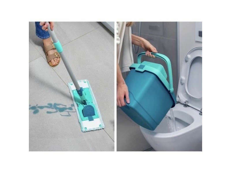 Mop with Bucket Leifheit PowerClean цвят тюркоаз