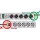 Контакт - 8 изхода с копче Brennenstuhl Super-Solid-Line 3600 W (2,5 m)