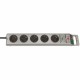 Контакт - 5 изхода с копче Brennenstuhl Super-Solid 3600 W (2,5 m)