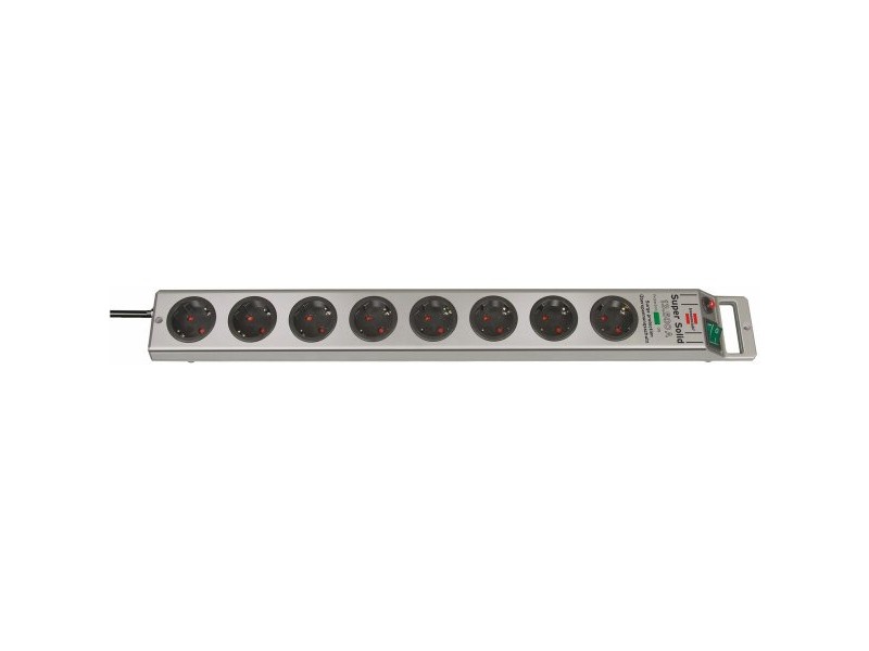 Контакт - 5 изхода с копче Brennenstuhl Super-Solid 3600 W (2,5 m)