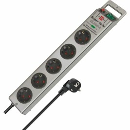Контакт - 5 изхода с копче Brennenstuhl Super-Solid 3600 W (2,5 m)