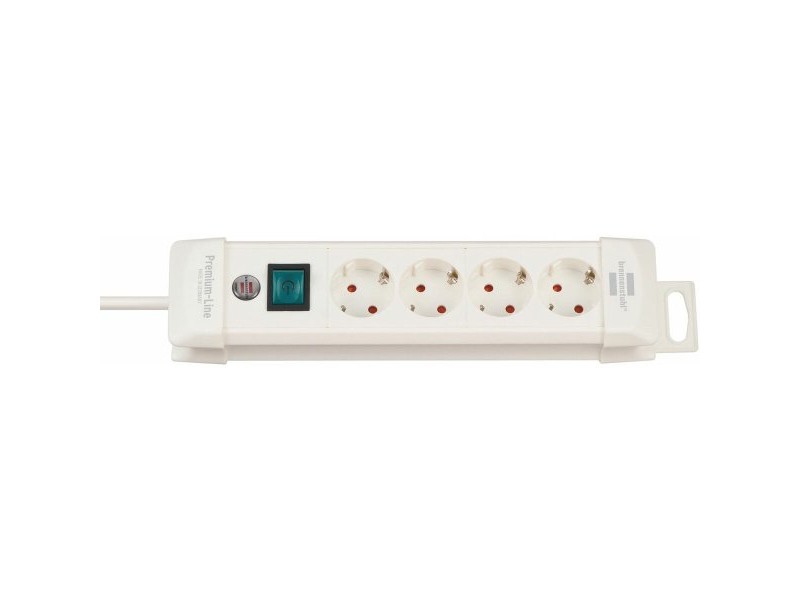 Табло с 4 гнезда с бутон за включване Brennenstuhl Premium-Line 3600 W (1,8 m) Табло с 4 гнезда с бутон за включване Brennenstuhl Premium-Line 3600 W (1,8 m)