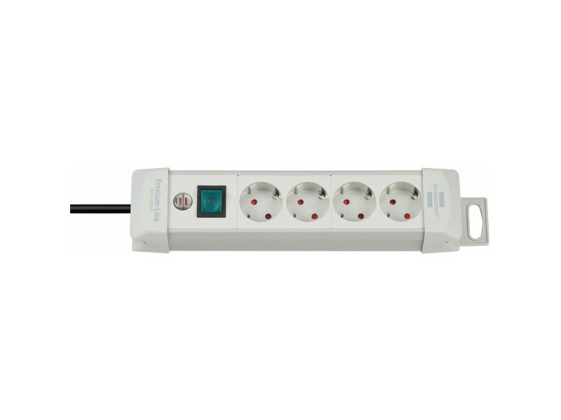 Контакт - 6 изхода с копче Brennenstuhl Premium-Line 3600 W (3 m)
