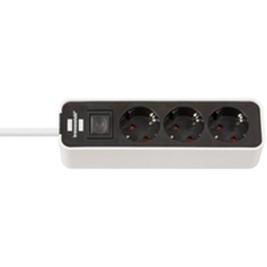 Табло с 3 гнезда с бутон за включване Brennenstuhl Ecolor 3600 W (1,5 m)
