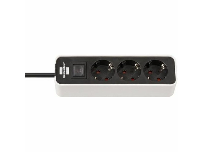 Табло с 3 гнезда с бутон за включване Brennenstuhl Ecolor 3600 W (1,5 m)