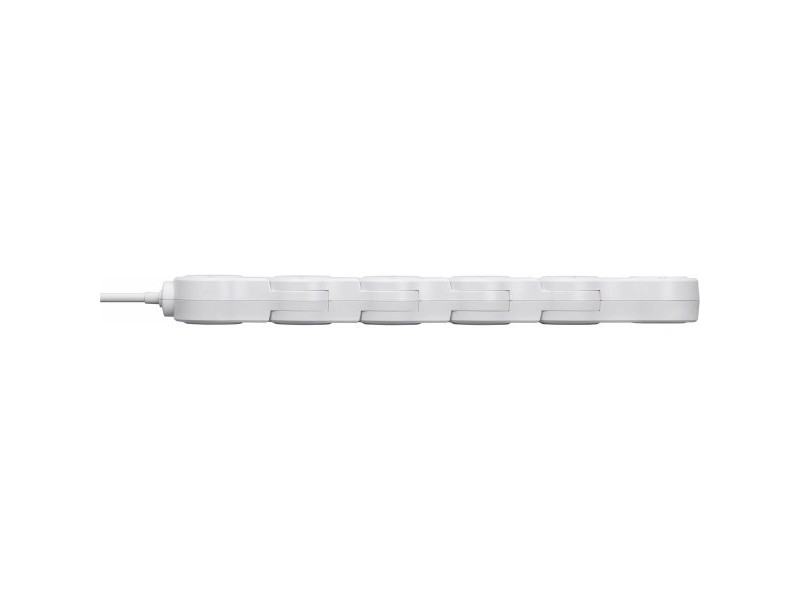 Контакт - 5 изхода с копче Brennenstuhl Vario-Power Бял 3600 W USB x 2 (1,4 m)