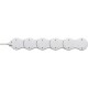 Контакт - 5 изхода с копче Brennenstuhl Vario-Power Бял 3600 W USB x 2 (1,4 m)