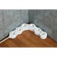 Контакт - 5 изхода с копче Brennenstuhl Vario-Power Бял 3600 W USB x 2 (1,4 m)