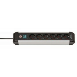 Контакт - 6 изхода с копче Brennenstuhl Premium-Alu-Line 3500 W (3 m)