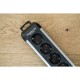 Контакт - 6 изхода с копче Brennenstuhl Premium-Alu-Line 3500 W (3 m)