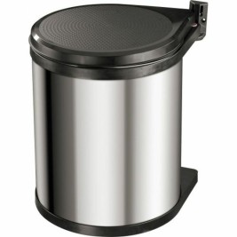 Кошче за боклук Hailo Compact-Box Стомана 15 L Черен Сив Вграден