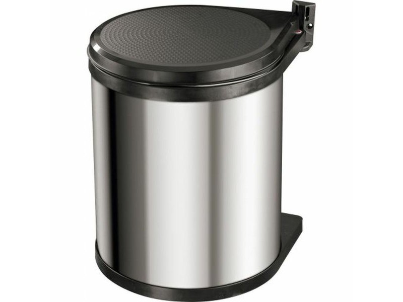 Кошче за боклук Hailo Compact-Box Стомана 15 L Черен Сив Вграден
