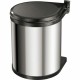 Кошче за боклук Hailo Compact-Box Стомана 15 L Черен Сив Вграден