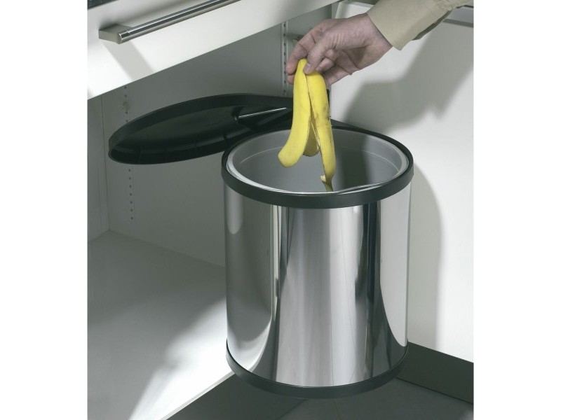 Кошче за боклук Hailo Compact-Box Стомана 15 L Черен Сив Вграден