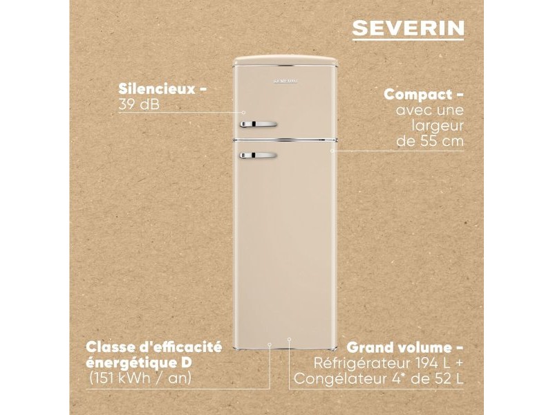 Комбиниран хладилник Severin RKG8985     167