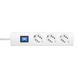 Табло с 3 гнезда с бутон за включване Schuko Kopp Duoversal Plus 3600 W (1,4 m)