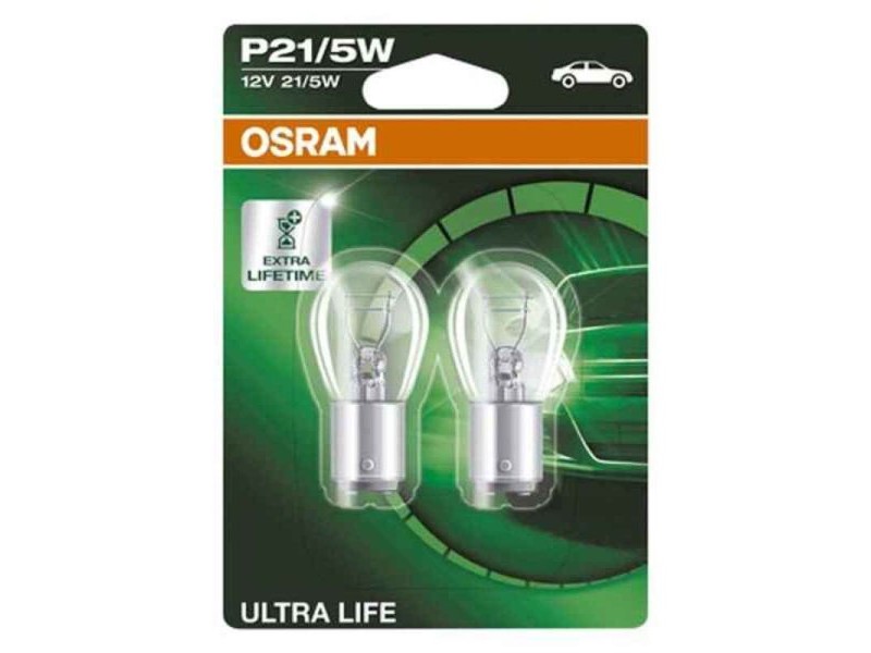 Крушка за Кола OS7528ULT-02B Osram OS7528ULT-02B P21/5W 21/5W 12V (2 Части)