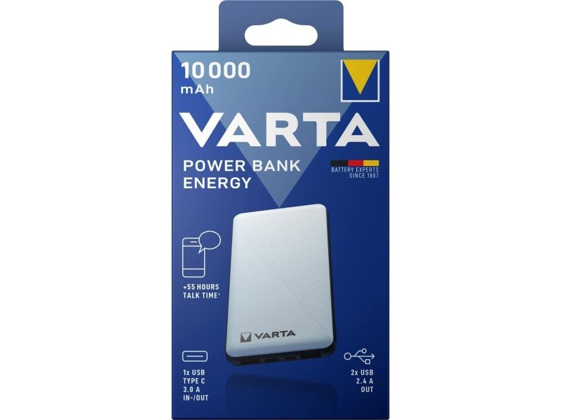 Резервна батерия Varta Energy Сребрист 10000 mAh Резервна батерия Varta Energy Сребрист 10000 mAh